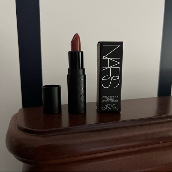 NARS Explicit Lipstick Shade Body Heat 803 Tea Brown Deluxe Mini 1.2 G NWT - Picture 12 of 13